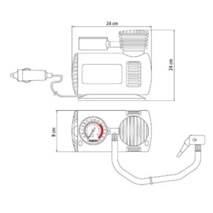 Compressor de Ar Portátil 50w 12v - Tramontina - Imagem 4
