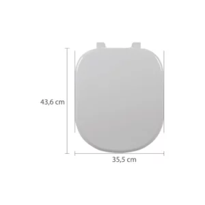 Assento Sanitário Almofadado Branco Gelo  - Astra - Imagem 4