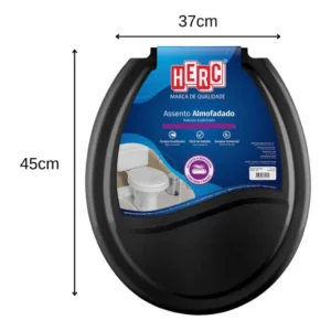 Assento Sanitário Almofadado Branco - Herc - Imagem 5