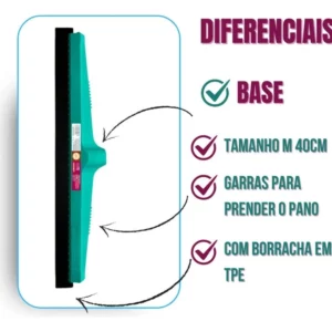 Rodo Vai e Vem Plástico 40cm com Cabo Bettanin - Imagem 3