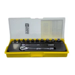 Jogo de Soquetes 1/4" com 25 Peças Dtools - Imagem 3