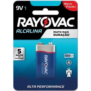 Pilha Alcalina 9v Rayovac Bateria