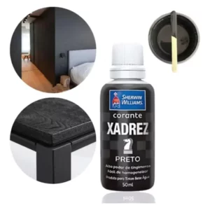 Corante Líquido Xadrez 50ml Preto - Imagem 4