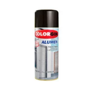 Spray Alumen Preto Fosco Colorgin 773