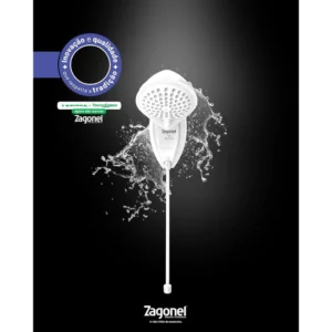 Chuveiro Ducha Eletrônica Nd 127v 5500w Branco - Zagonel (ref: Dndel55127br03) - Imagem 7