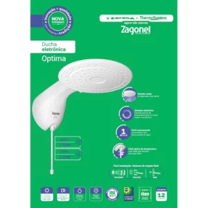 Chuveiro Ducha Eletrônica Optima 127v 5500w Branco - Zagonel (ref: Dopel55127br03) - Imagem 5