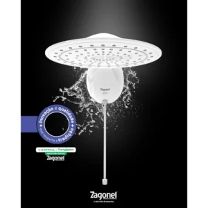 Chuveiro Ducha Eletrônica Optima 127v 5500w Branco - Zagonel (ref: Dopel55127br03) - Imagem 7