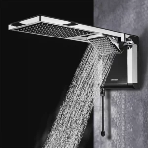 Chuveiro Ducha Acqua Duo Eletrônica Black Cromada 220v 7800w Lorenzetti - Imagem 4
