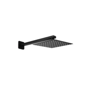 Chuveiro Quadrado 8"" Inox Fino Black Alpha - Imagem 1