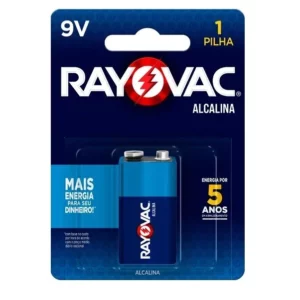 Pilha Alcalina 9v Rayovac Bateria