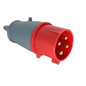 Plugue Macho Industrial 3p+t 380v 16a 6h Vermelha  Soprano