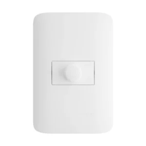 Interruptor Dimmer Bivolt Rotativo Ventilador Lâmpada Exatron Leco4006 - Branco