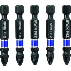 Irwin Conjunto de Pontas de Impacto para Parafusadeira Power Bit Fenda Cruzada Ph2 de 5 Peças 1865325 - Imagem 4