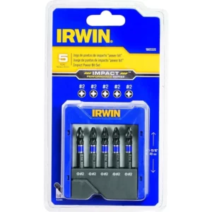 Irwin Conjunto de Pontas de Impacto para Parafusadeira Power Bit Fenda Cruzada Ph2 de 5 Peças 1865325 - Imagem 5