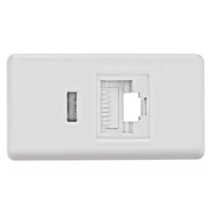 Módulo Tomada de Transmissão de Dados Rj 45 Cat 6 Branco - Tramontina
