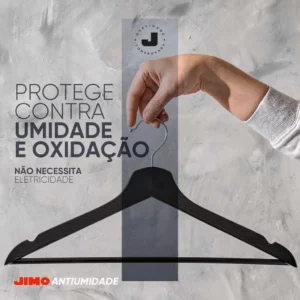 Jimo Cabide Antiumidade Absorve Excesso de Umidade do Ar Previnindo Mofo Mau Cheiro Manchas Corrosão Ideal para Ambientes Fechados Formato de Cabide 250g - Imagem 3