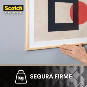 Scotch, 3m, Fixa Forte, Fita Dupla Face, Espuma, 24mm X 1,5m - Imagem 3