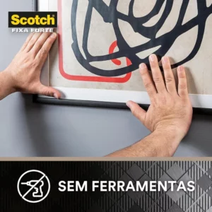 Scotch, 3m, Fixa Forte, Fita Dupla Face, Espuma, 24mm X 1,5m - Imagem 4