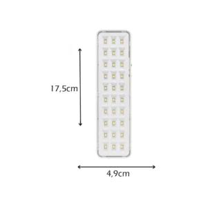 Iluminação Luminaria Emergencia 30 Leds Super Slim Segurimax - Imagem 3