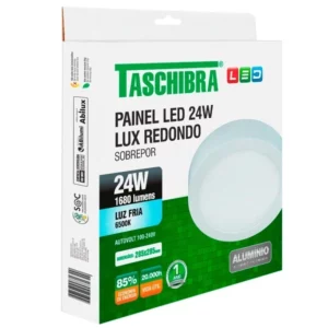 Painel Led de Sobrepor Redondo Lux 24w Autovolt Branco 31cm 6500k Luz Branca - Imagem 3