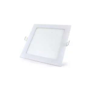 Painel Led de Embutir Quadrado Lux 12w Autovolt Branco 17cm 3000k Luz Amarela
