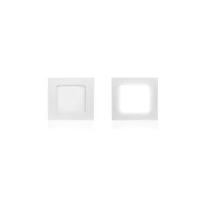 Painel Led de Embutir Quadrado Lux 12w Autovolt Branco 17cm 3000k Luz Amarela - Imagem 3