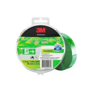 Vhb, 3m, Fita Dupla Face, 4910, Transparente, 19mm X 5m