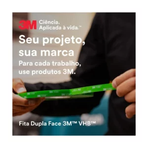 Vhb, 3m, Fita Dupla Face, 4910, Transparente, 19mm X 5m - Imagem 4
