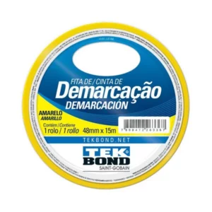 Fita de Demarcação Amarela 48mm X 15m Tekbond - Tekbond